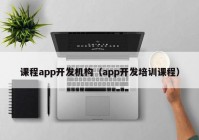 课程app开发机构（app开发培训课程）