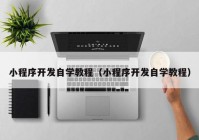 小程序开发自学教程（小程序开发自学教程）