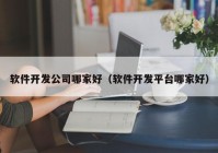 软件开发公司哪家好（软件开发平台哪家好）