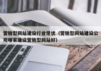 营销型网站建设行业现状（营销型网站建设公司哪家建设营销型网站好）