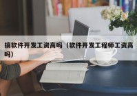 搞软件开发工资高吗（软件开发工程师工资高吗）