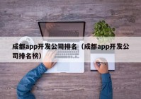 成都app开发公司排名（成都app开发公司排名榜）