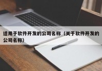 适用于软件开发的公司名称（关于软件开发的公司名称）